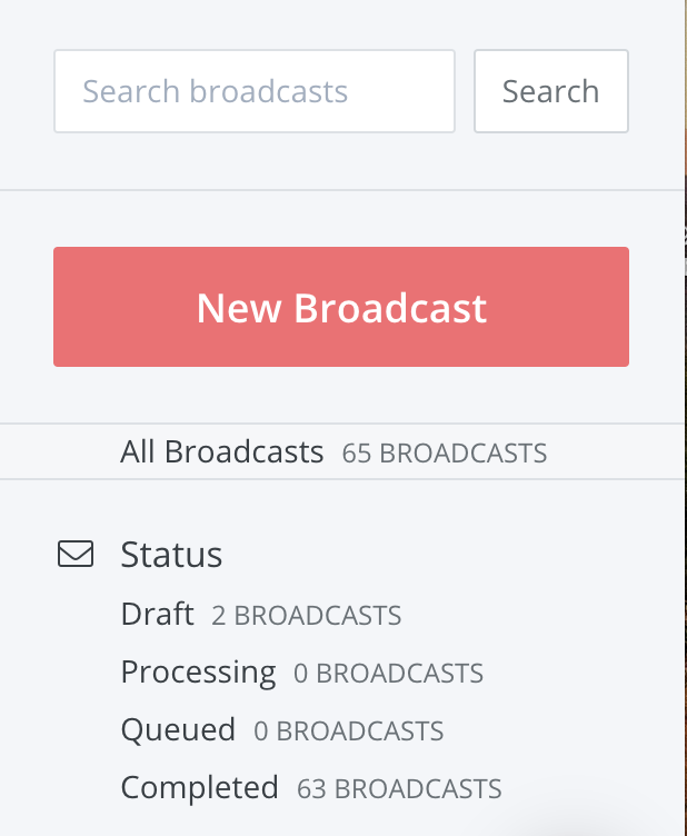 Broadcast in Convertkit